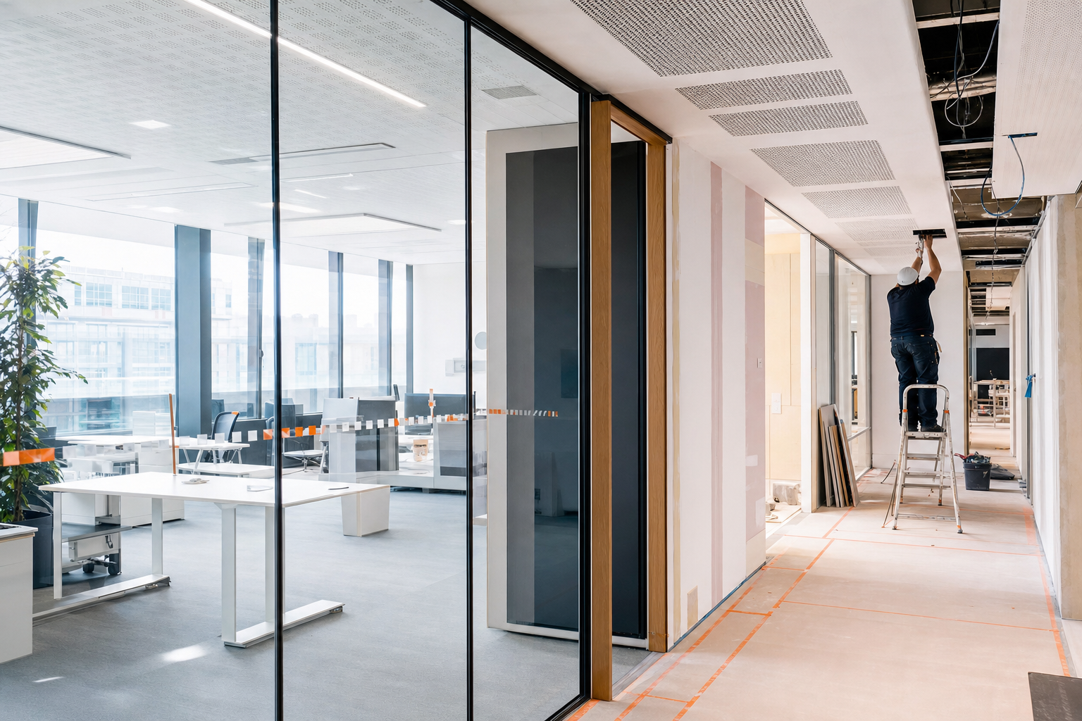 Rénover des bureaux sans interrompre l'activité : le guide du site occupé
