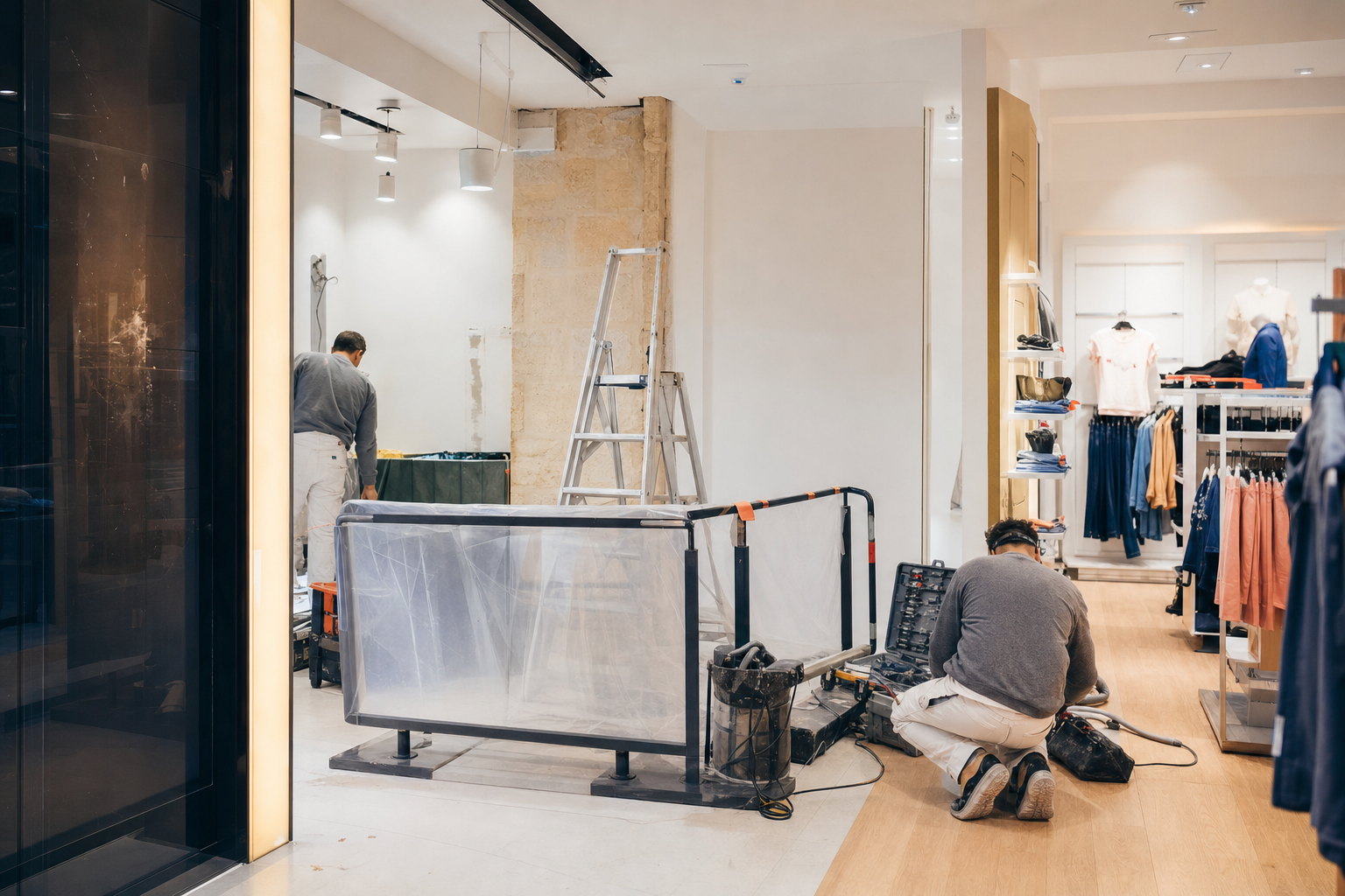 Travaux en commerce : comment concilier chantier et accueil du public ?